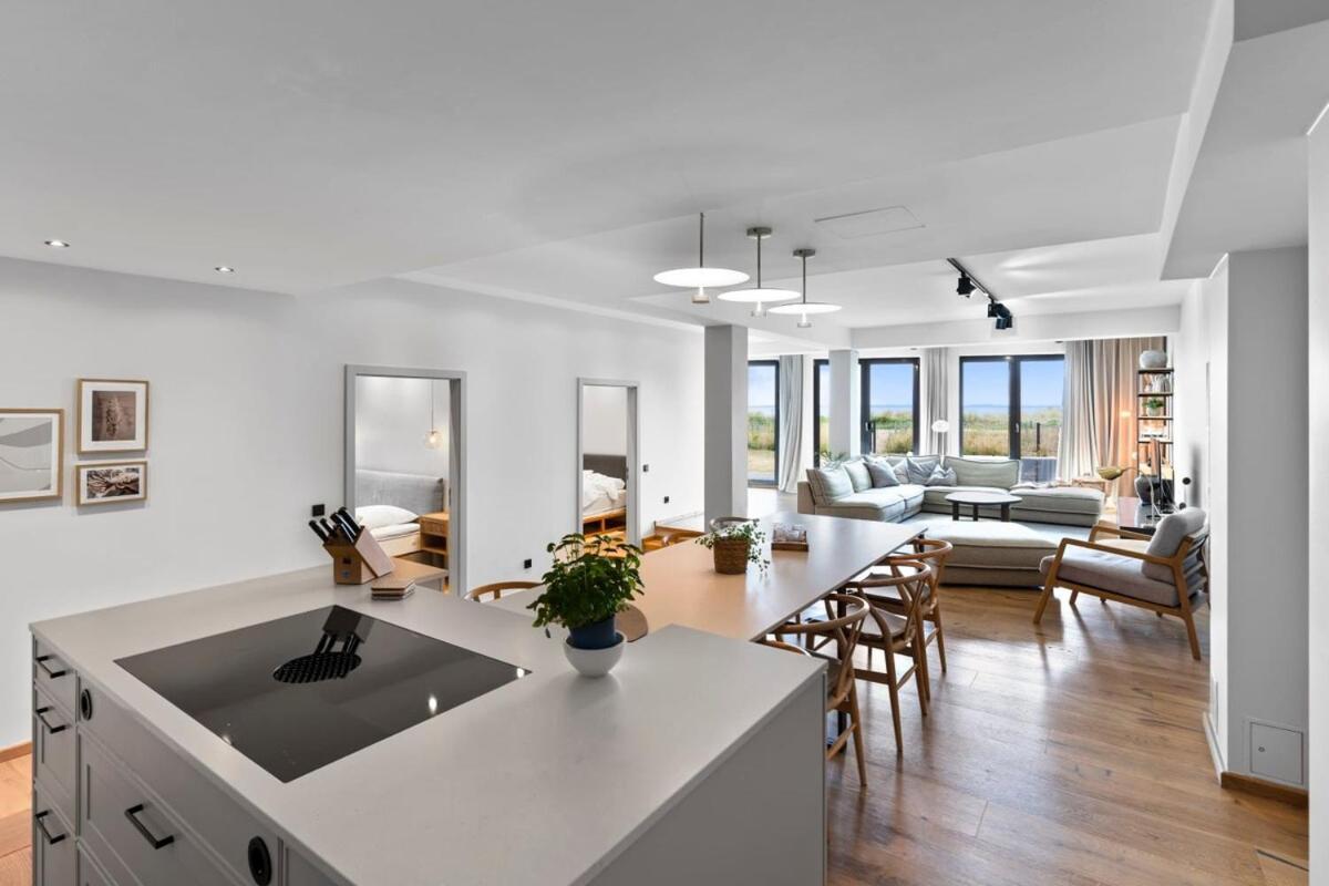 Luxus Meerblick Strand & Sauna & Garten & Heimkino Glowe Exterior photo